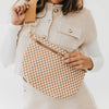 Keara Woven Crossbody Checkered - Tan