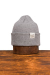 Super Fine Cotton Beanie - Grey Fleck