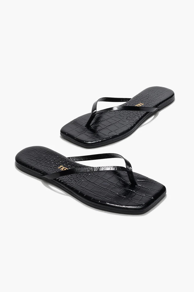 Square Toe Lily Sandal - Sable Croc – Rivet Collective