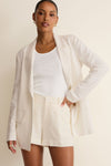 Evan Linen Blazer - Cloud