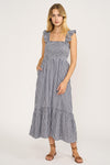 Sasco Dress - Navy Gingham