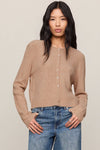 Medina Pointelle Cardigan - Macaroon