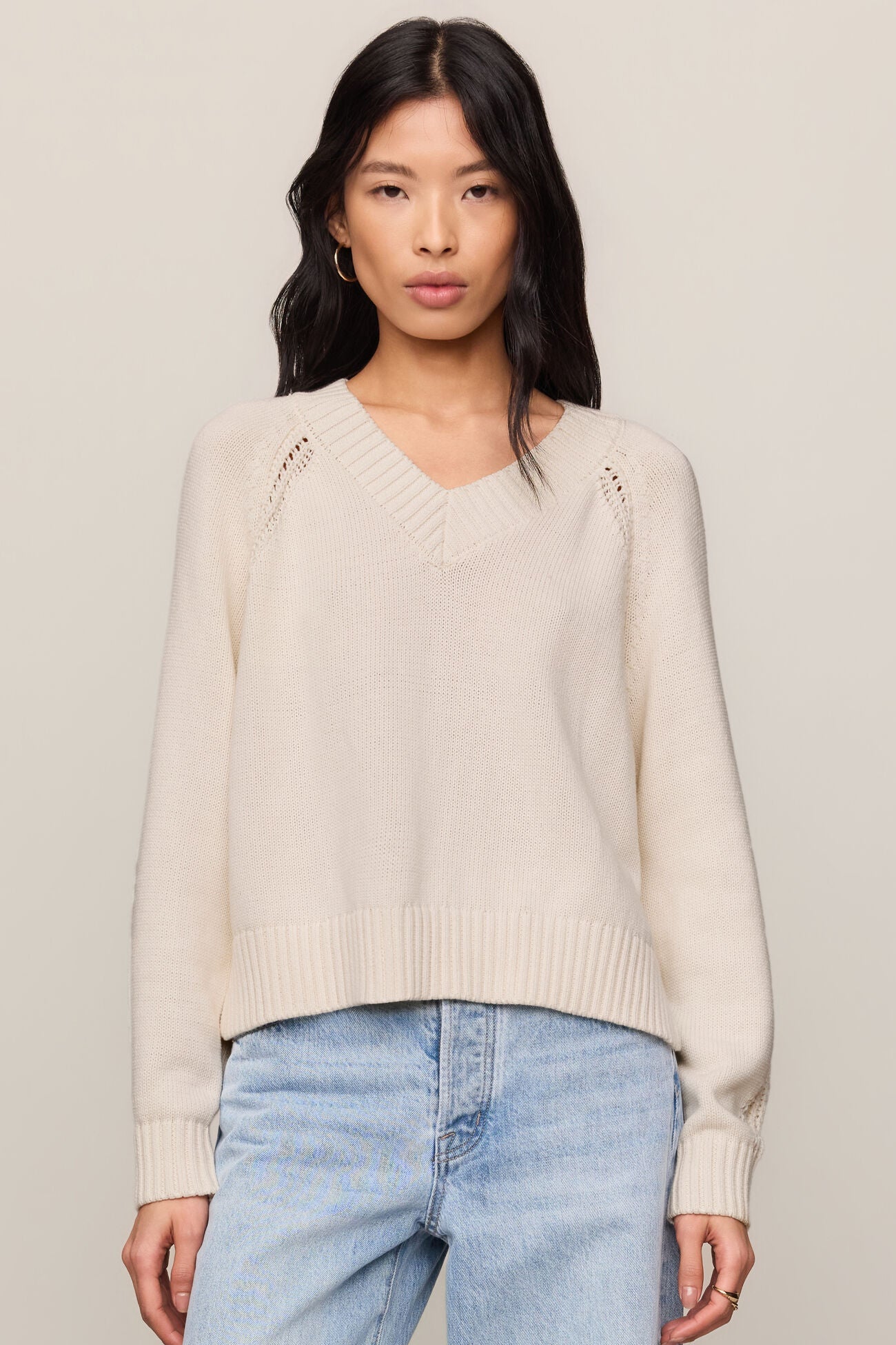 Z Supply Stratton Cotton V-Neck Sweater - Sandstone – Rivet Collective