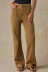 Stretch Terry Patch Pocket Pants - Elk Brown