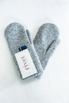 Cozy Lined Mittens - Light Grey