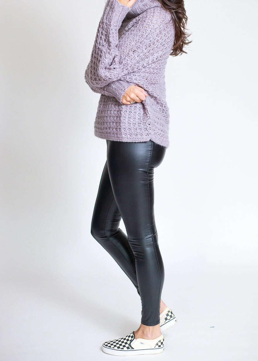 How to Style Leather Leggings