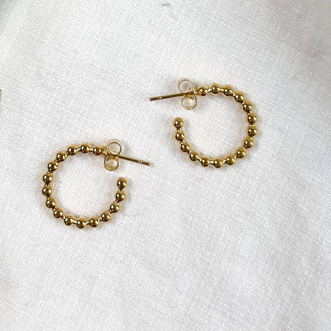 Beaded Hoop Earrings