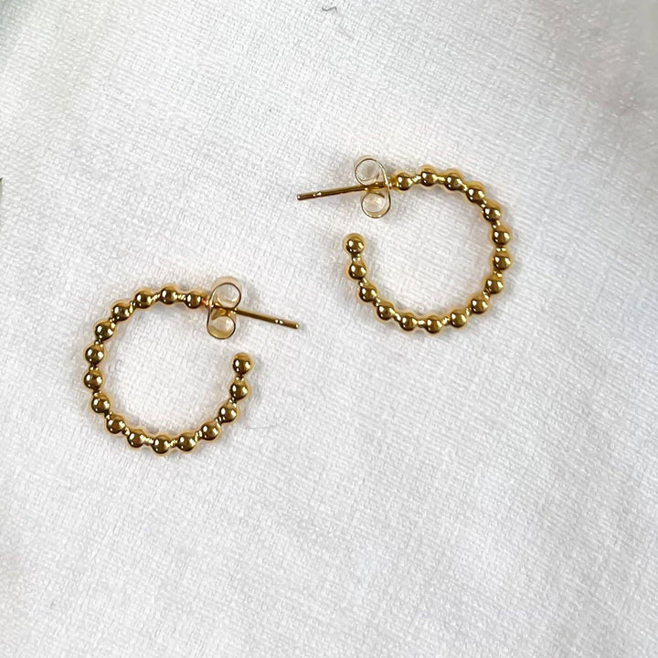 Beaded Hoop Earrings