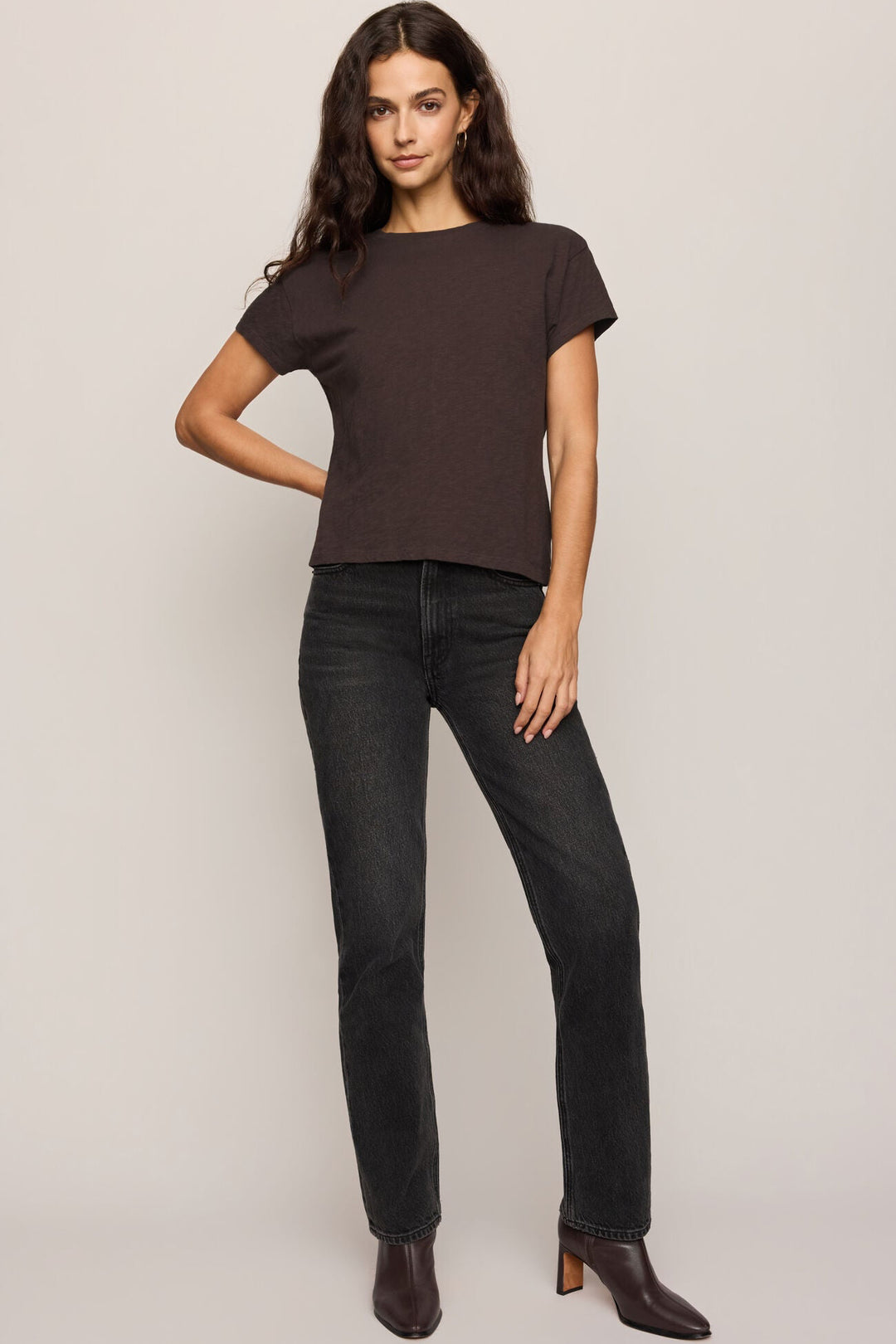 Modern Slub Tee - Cocoa Bean