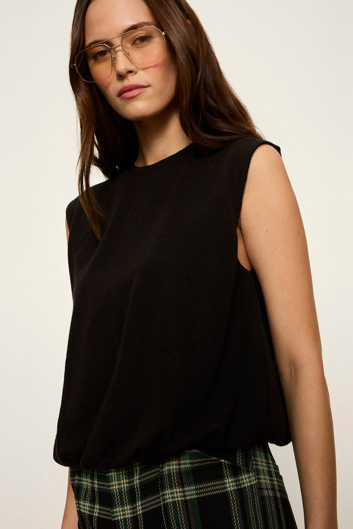 Quinn Bubble Shell - Black, front