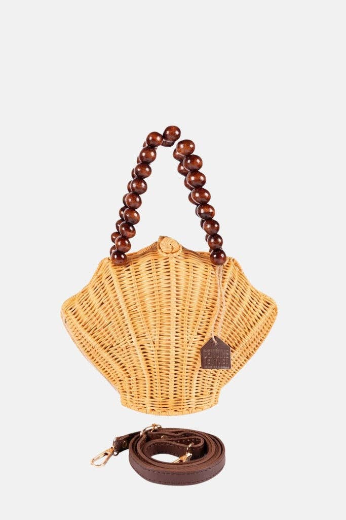 Sanibel Woodbead Crossbody Bag