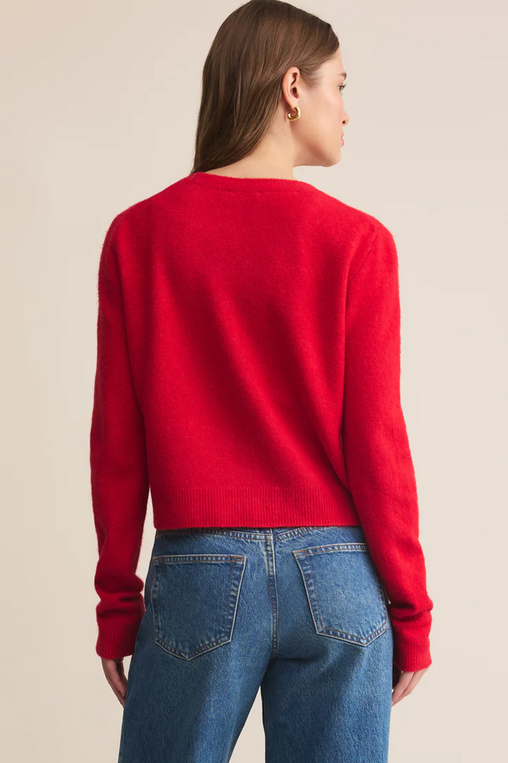 Medina Cardigan - Festive Red