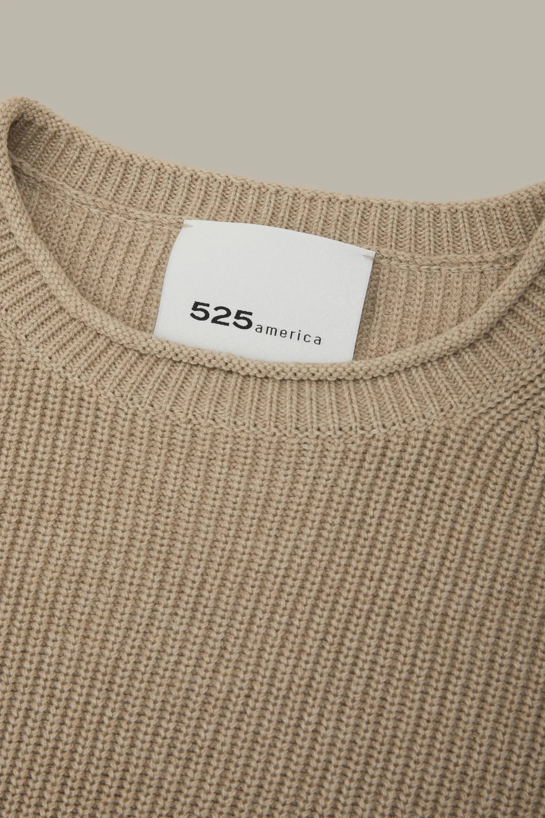 Daphne Cropped Cotton Pullover - Mushroom