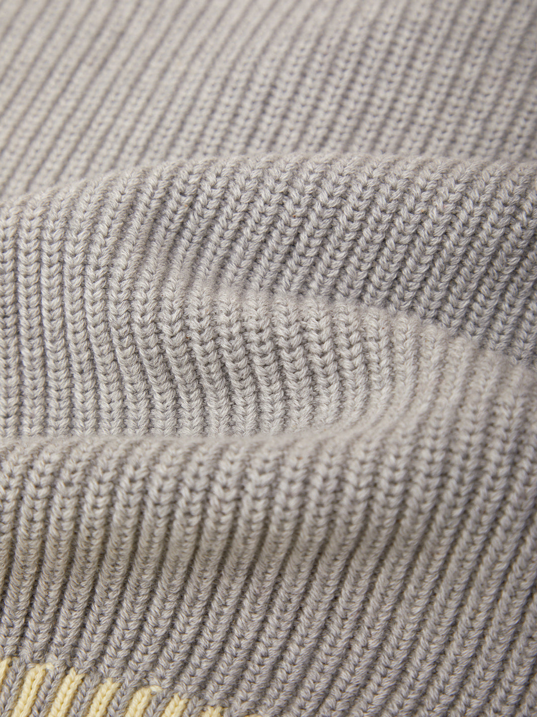 525 America Sienna Stripe Rib Pullover Grey Pearl styled