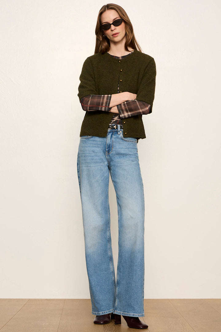 Sanctuary Short Sleeve Cardigan Kalamata front