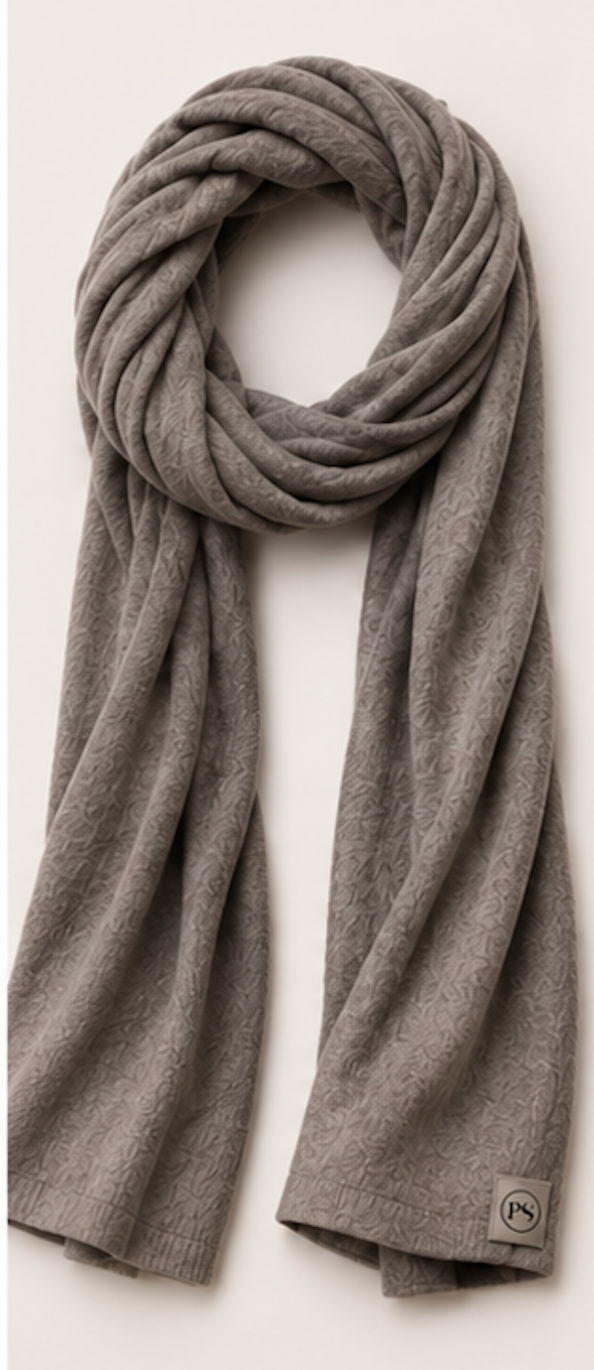 Catalina Cashmere Blend Travel Scarf - Mocha