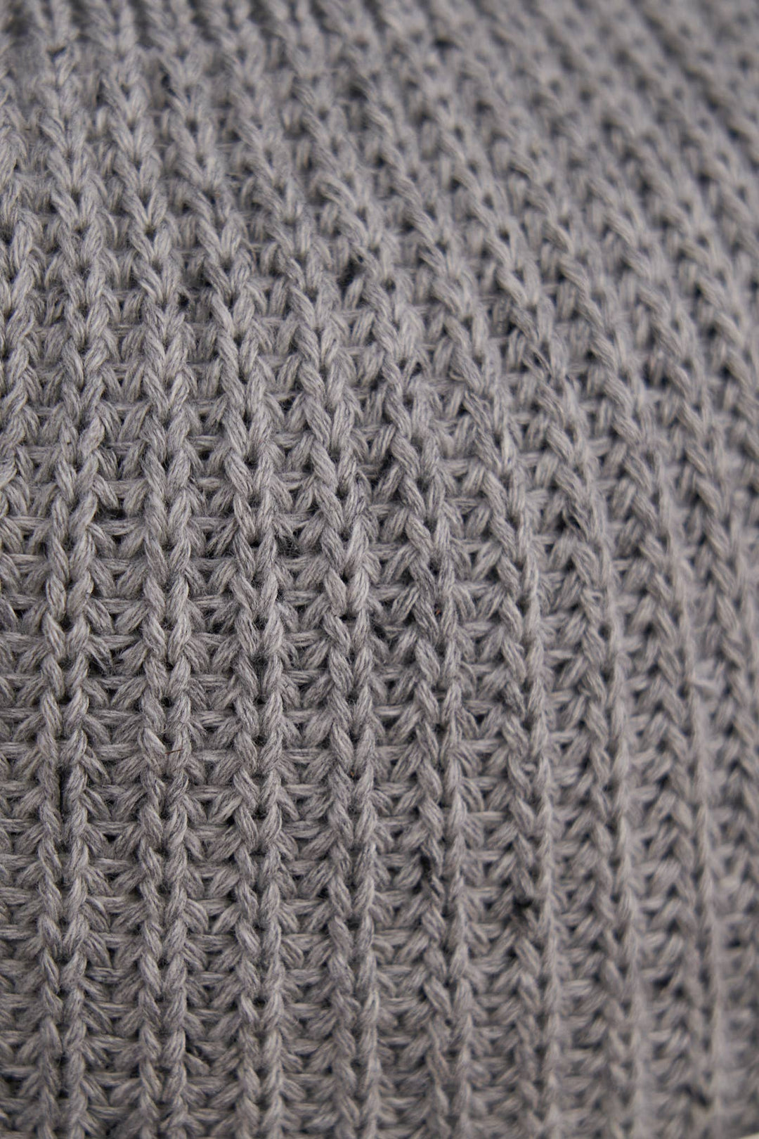 Super Fine Cotton Beanie - Grey Fleck