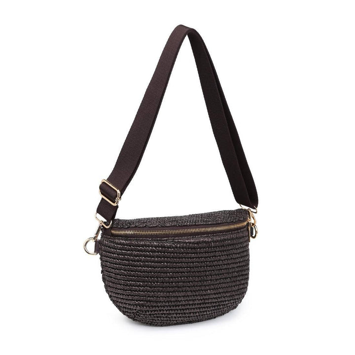 Gizelle Large Checker Bag - Chocolate Brown