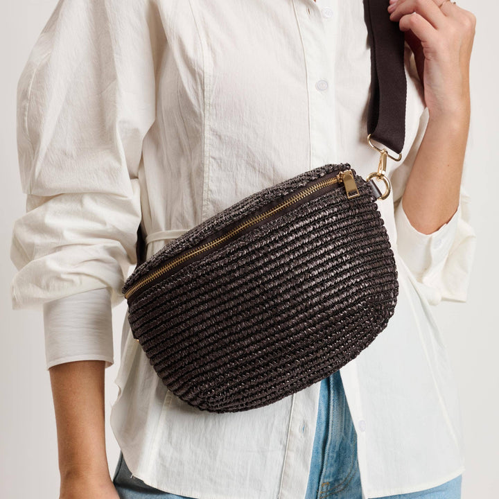 Gizelle Large Checker Bag - Chocolate Brown