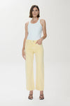 Lexi Mid Rise Bowed Straight Jean - Day Glow
