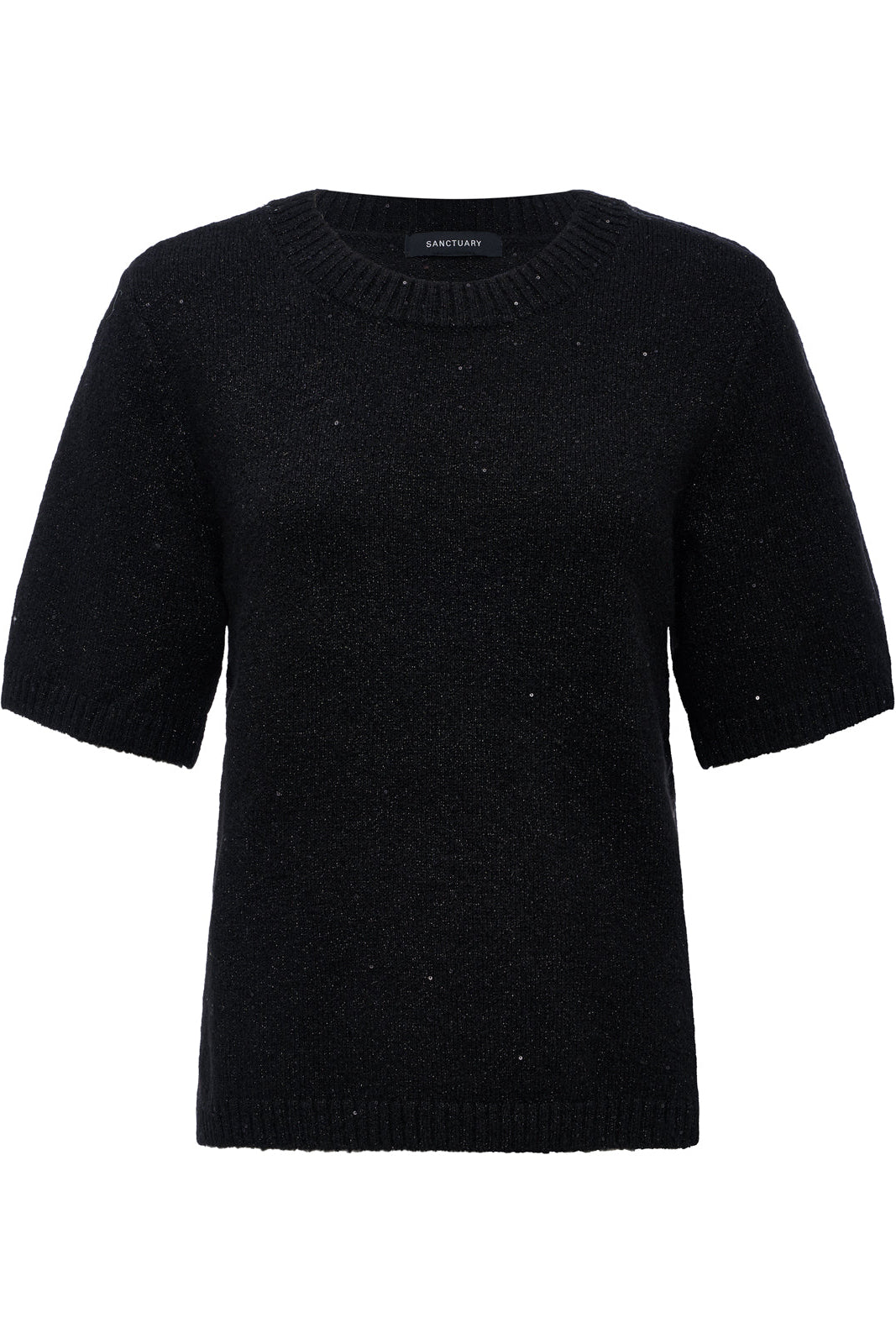 Perfect Sequin Sweater Tee in Black, campaign image