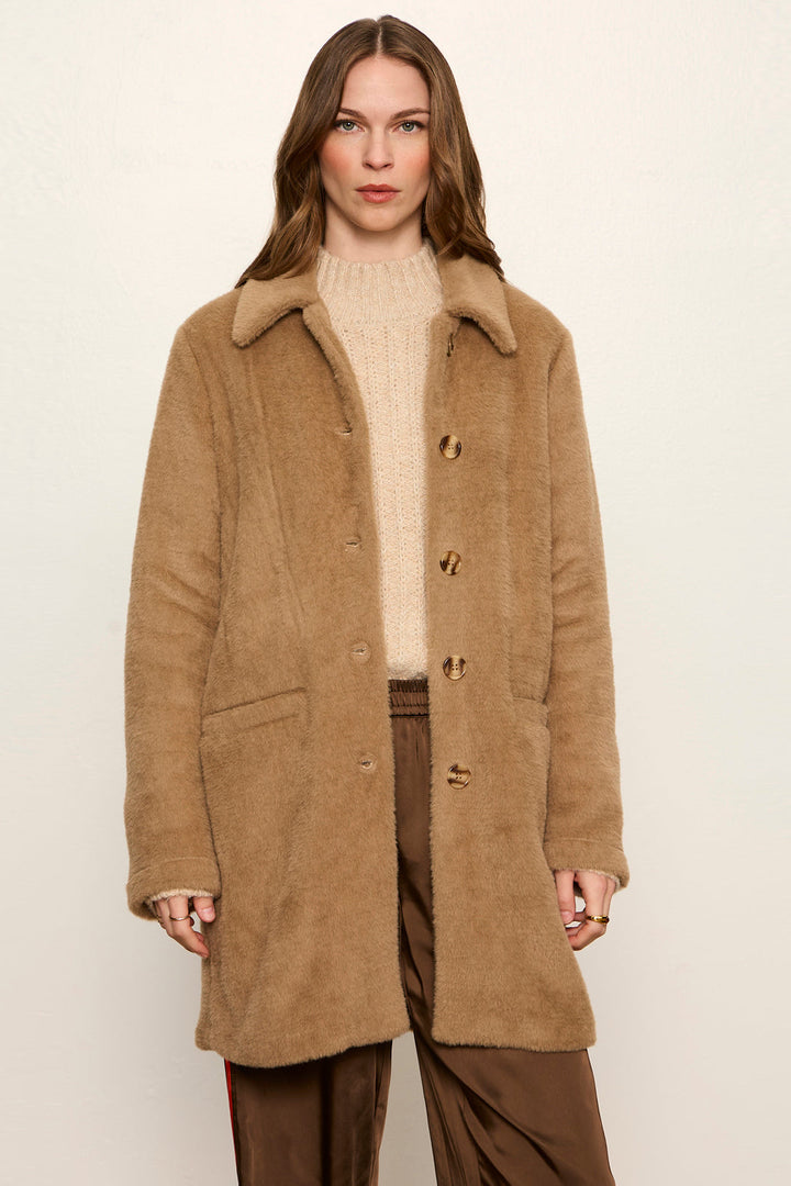 Upside Jacket in Hot Cocoa, front view