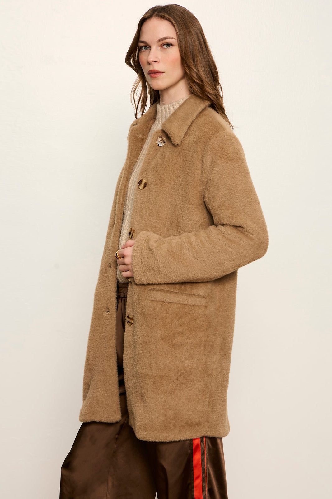 Upside Jacket in Hot Cocoa, back view