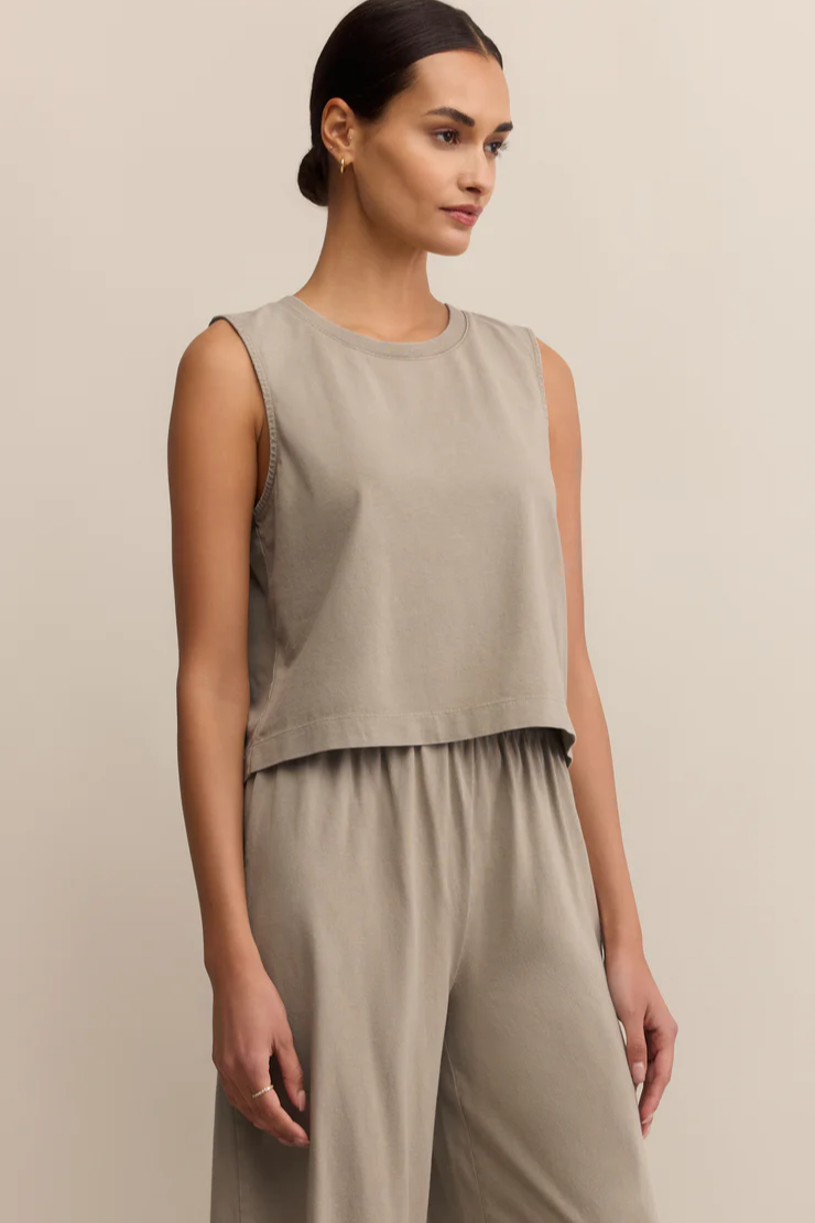 Sloane Jersey Muscle Tank - Retreat