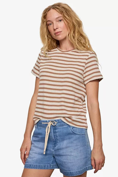 Perfect Textured Tee - Valle Stripe