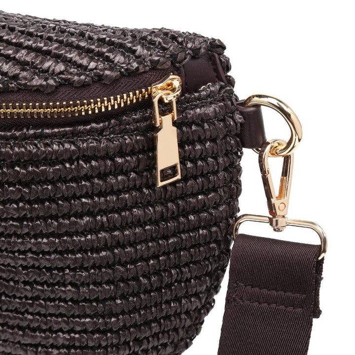 Gizelle Large Checker Bag - Chocolate Brown
