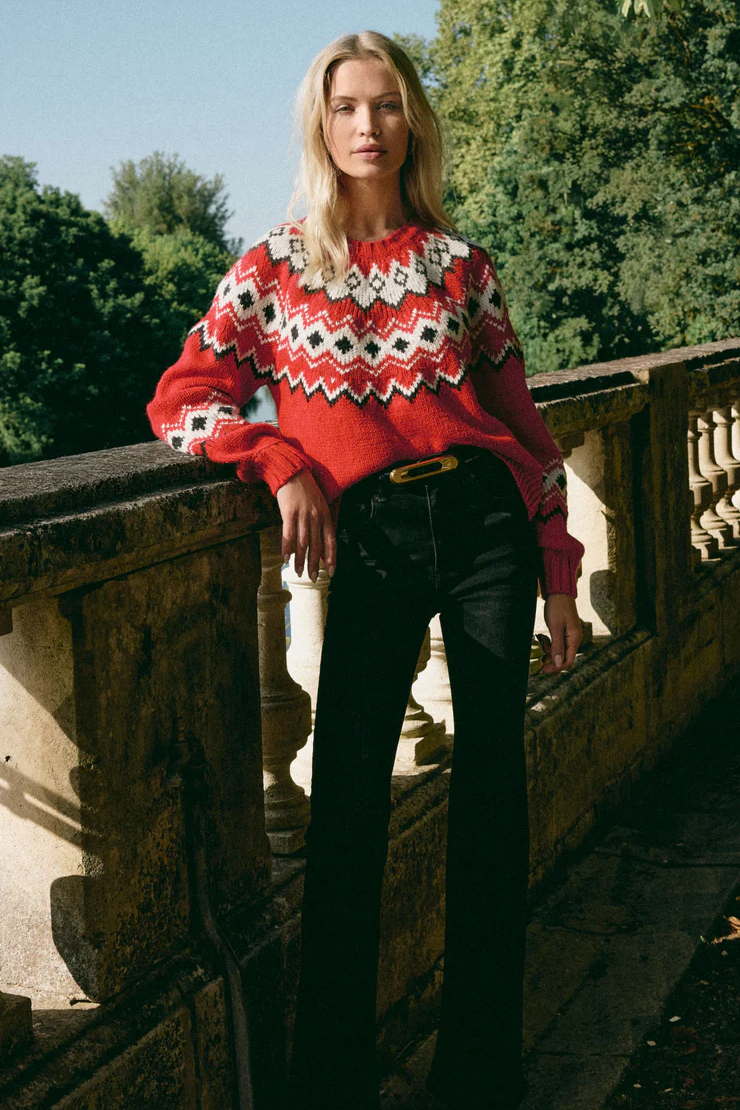 Adornment Sweater - Festive Red