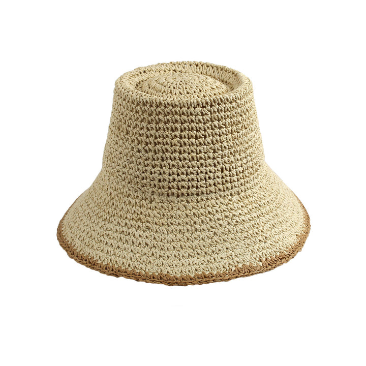 Paper Crochet Bucket 1431 Hat Spring: Tan