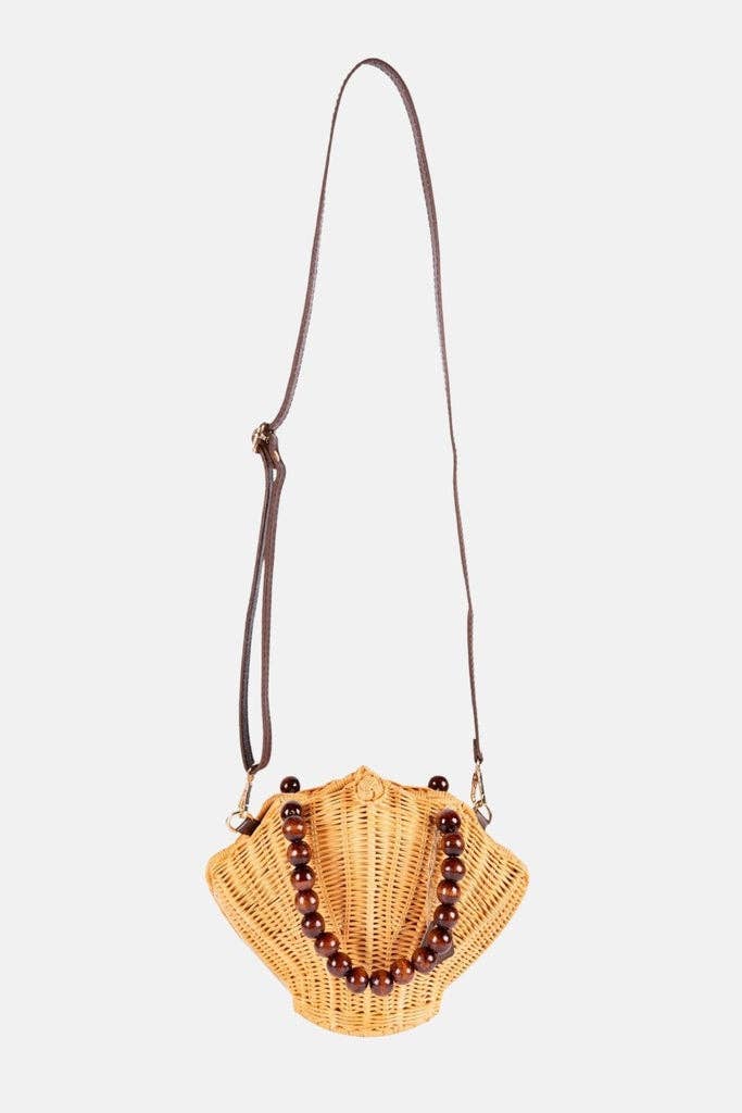 Sanibel Woodbead Crossbody Bag