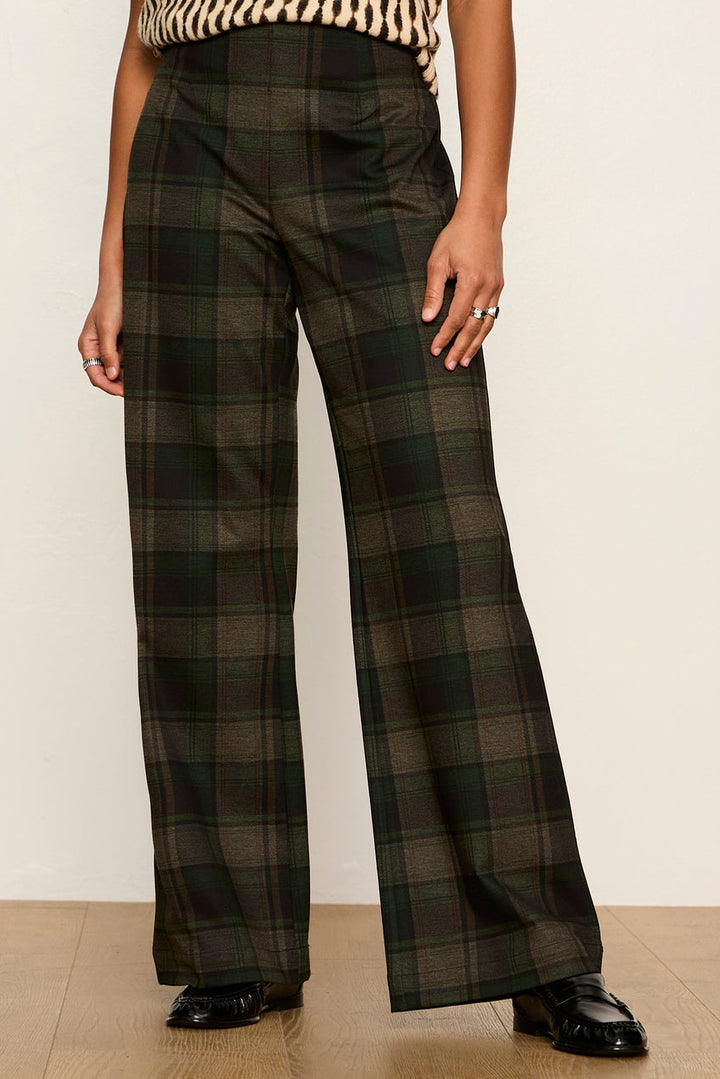 Relay Pull On Pant - Kalamata Plaid, front