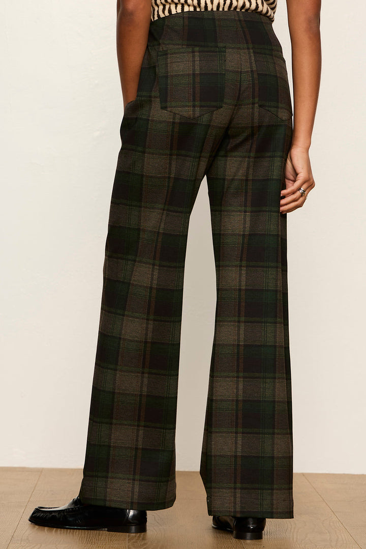 Relay Pull On Pant - Kalamata Plaid, detail