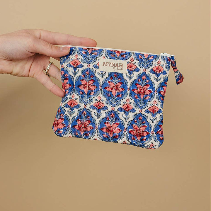 Nautical Nantucket Quilted Coin Pouch