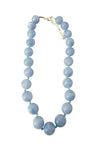Mabry Chunky Beaded Necklace- Light Blue