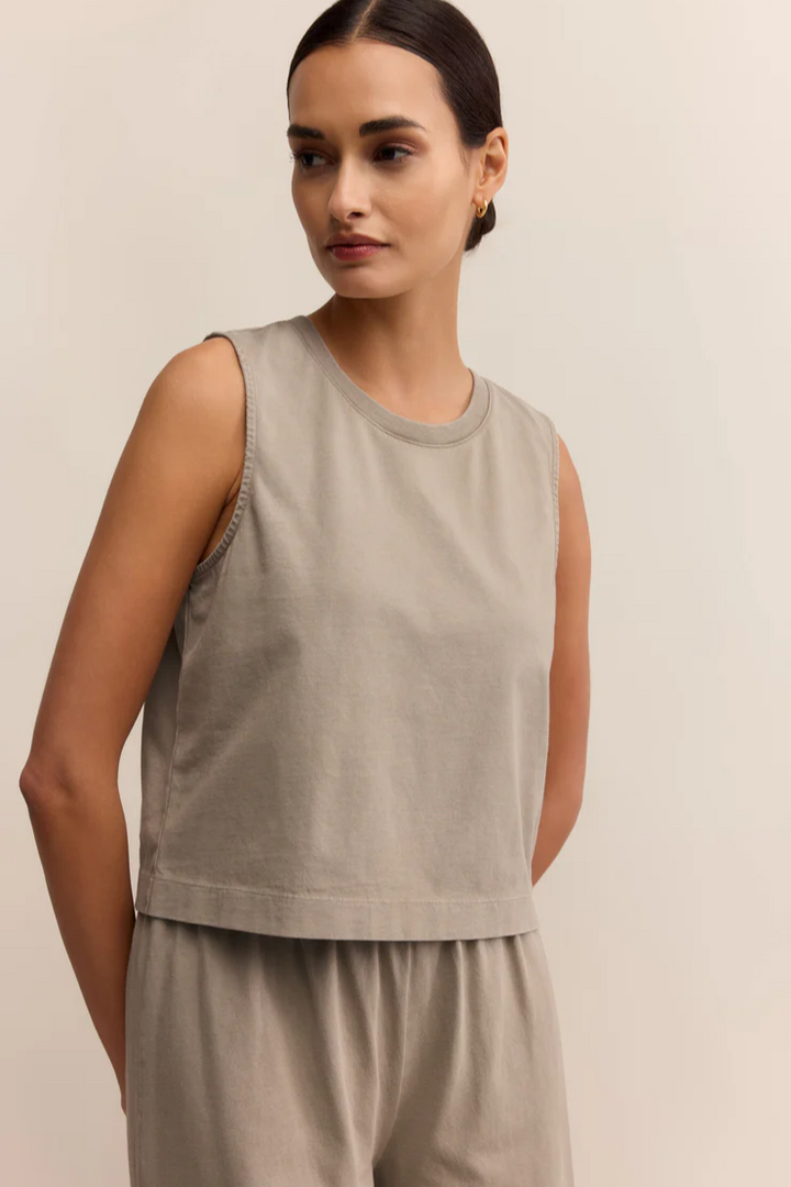 Sloane Jersey Muscle Tank - Retreat