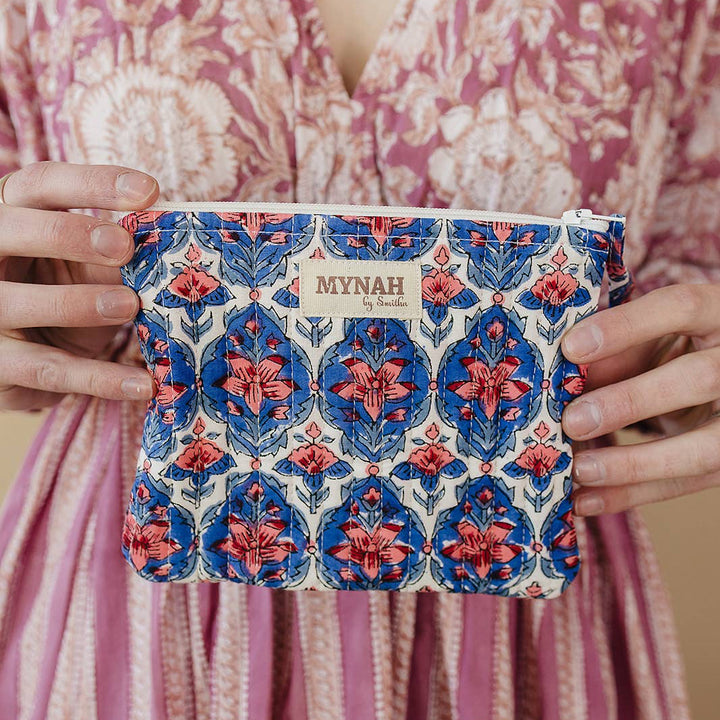 Nautical Nantucket Quilted Coin Pouch