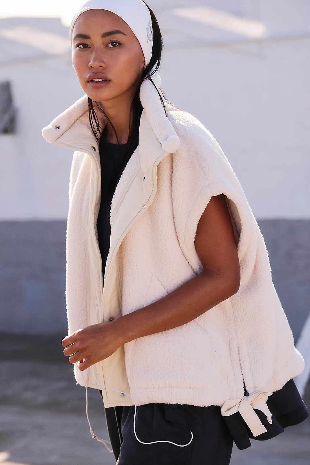 Scout It Out Fleece Vest - Birch Ivory