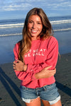 Meet Me At The Wall Sweatshirt- Watermelon