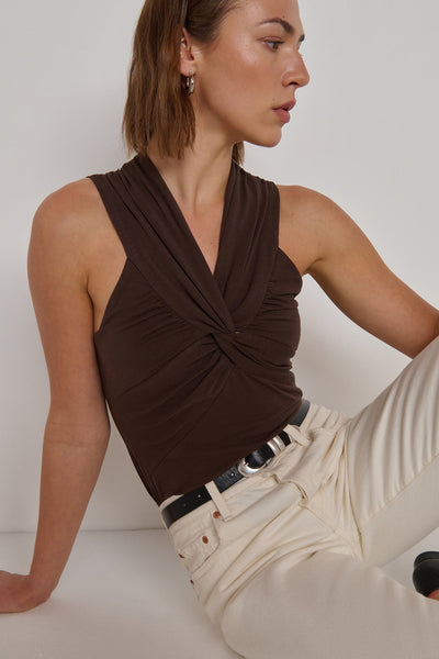 Anais Halter Tank - Cocoa
