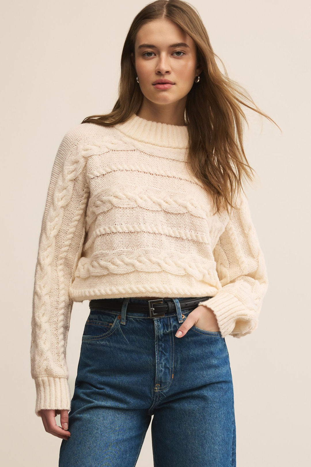 Cento Cable Sweater - Warm White