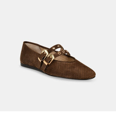 Baylee Grommet - Dk Brown Suede