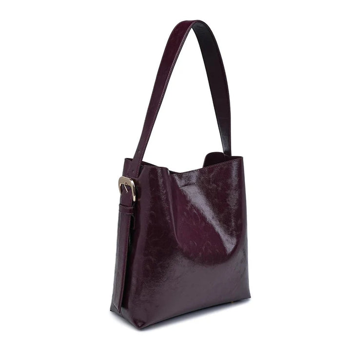 Brooke Bucket Bag - Burgandy