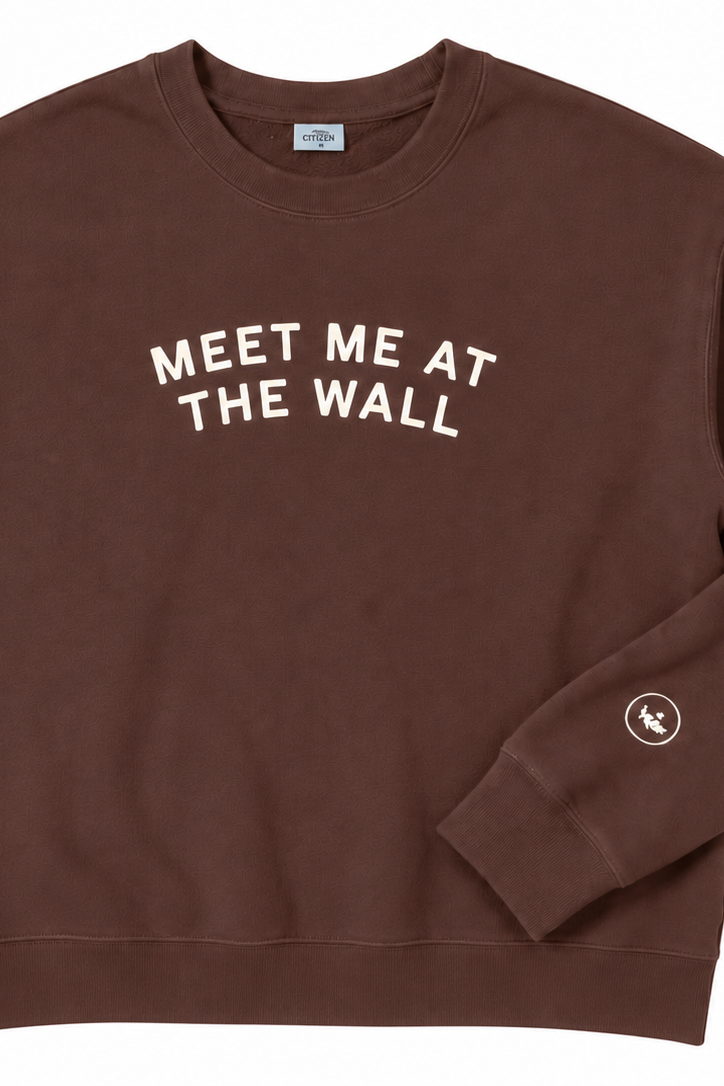 Meet Me At The Wall Sweatshirt- Mocha