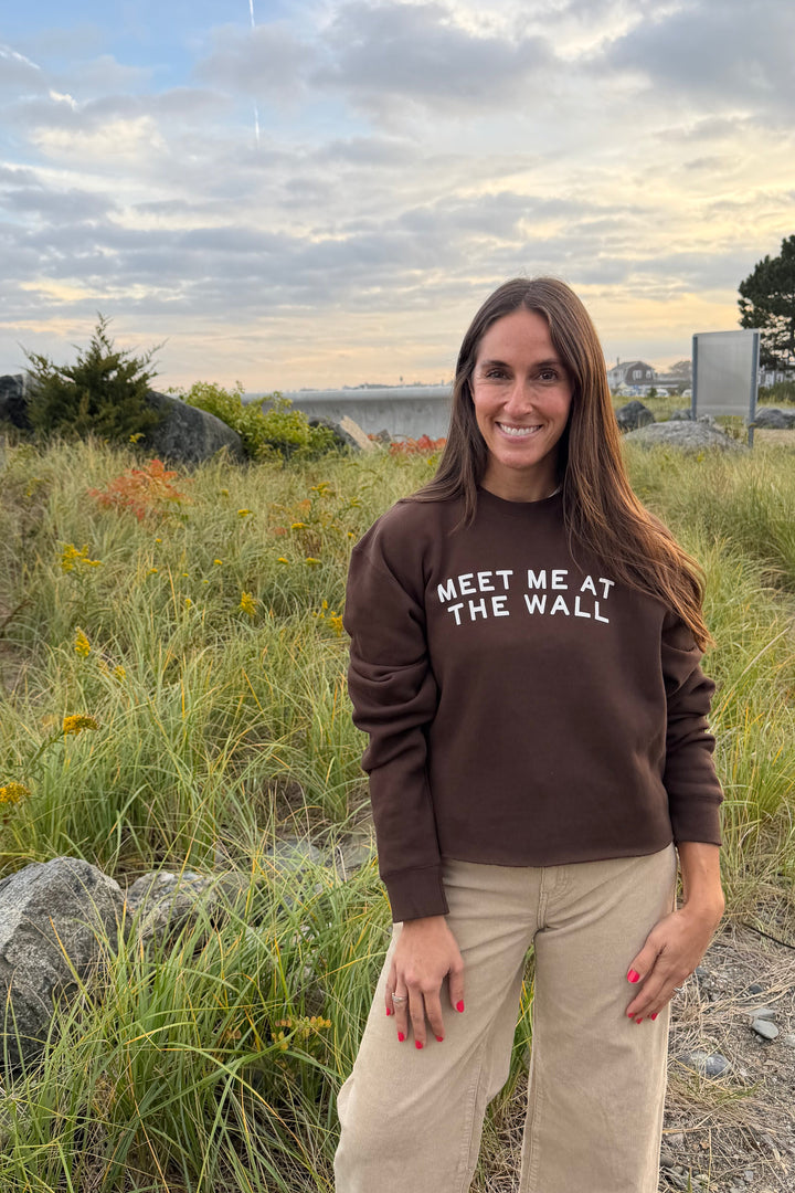 Meet Me At The Wall Sweatshirt- Mocha