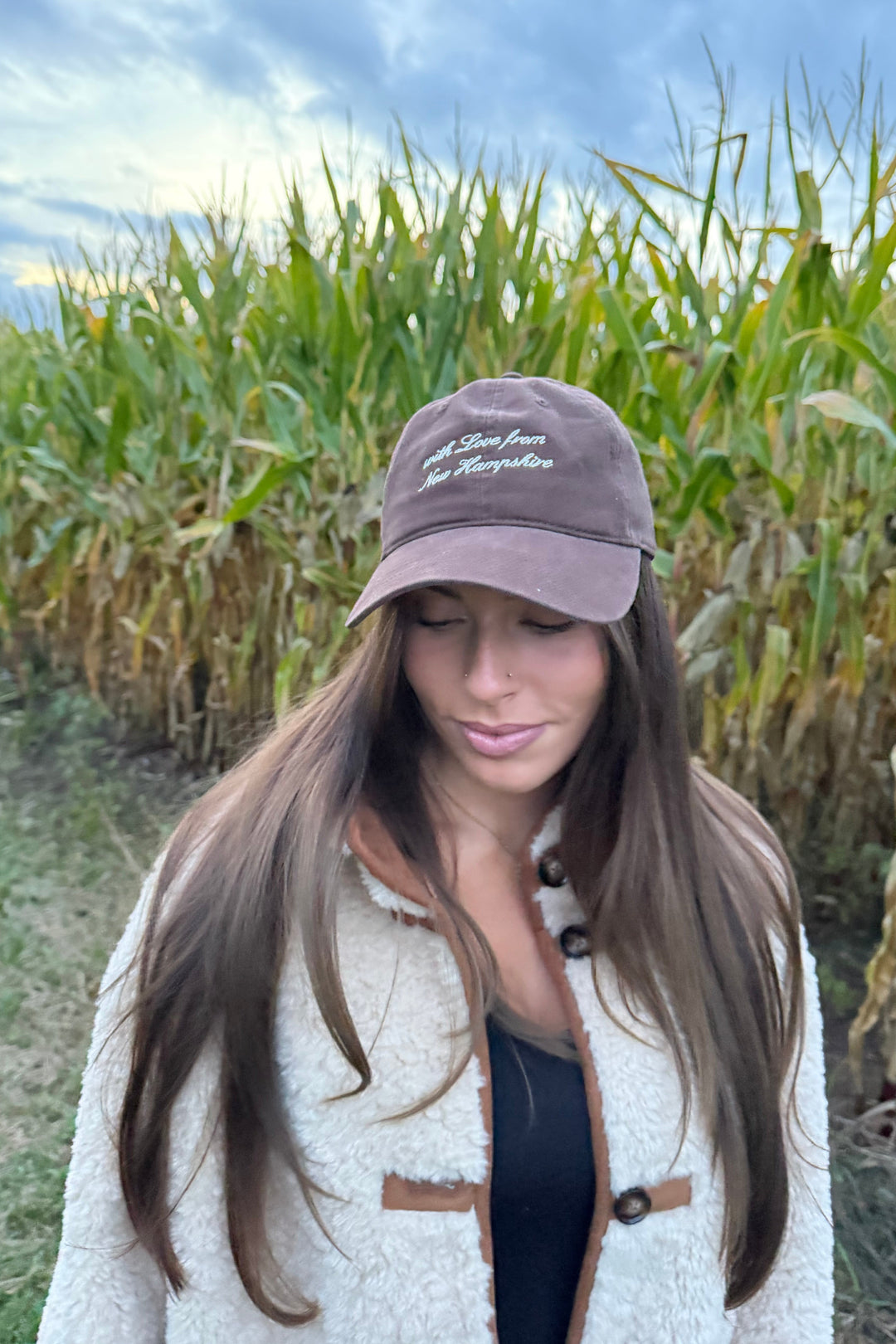 With Love From NH Hat - Chocolate