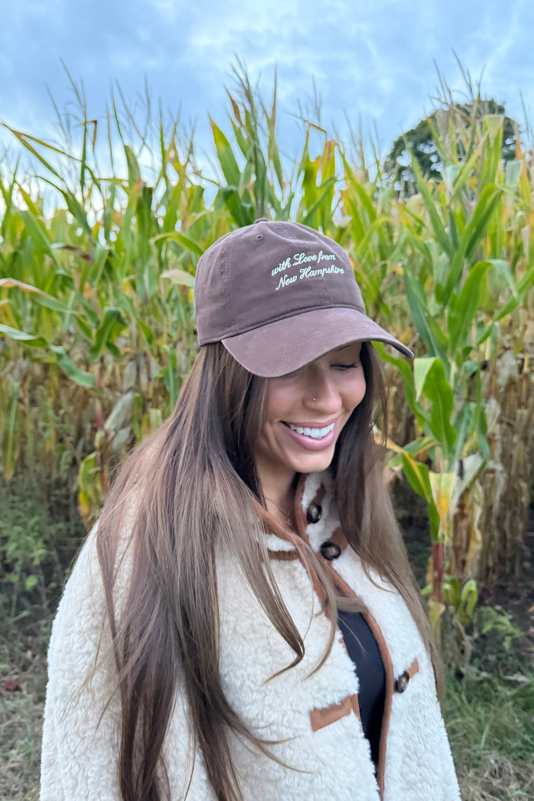 With Love From NH Hat - Chocolate