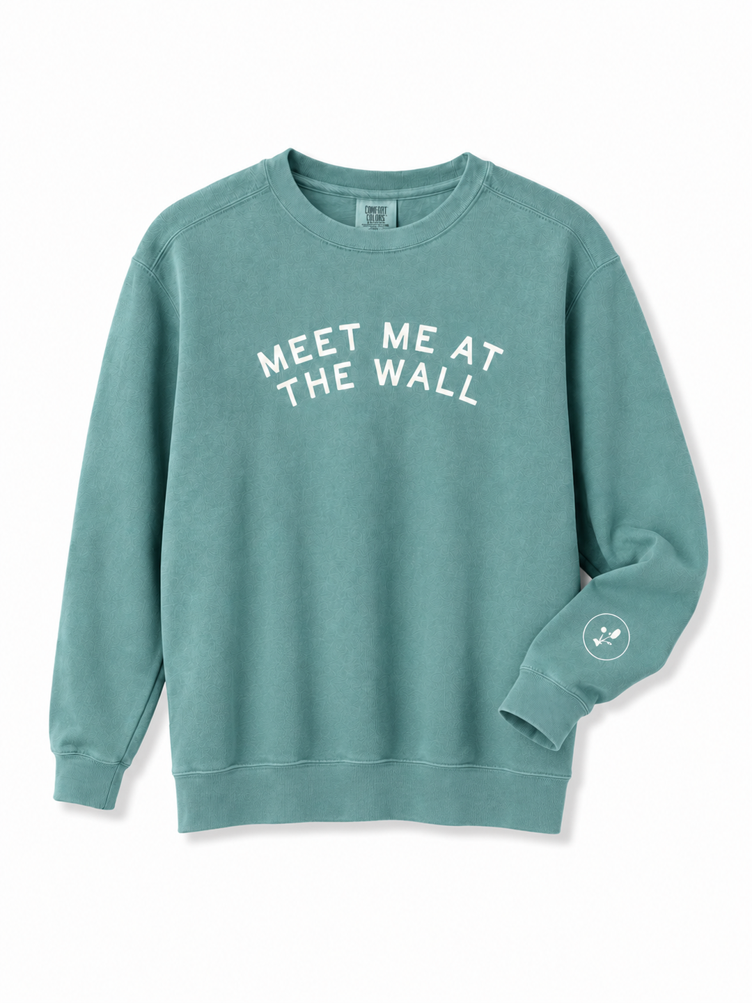 Meet Me At The Wall Sweatshirt- Seafoam